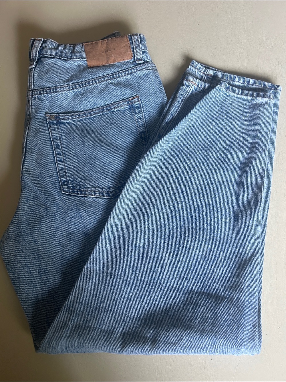 & denim loose mom jeans